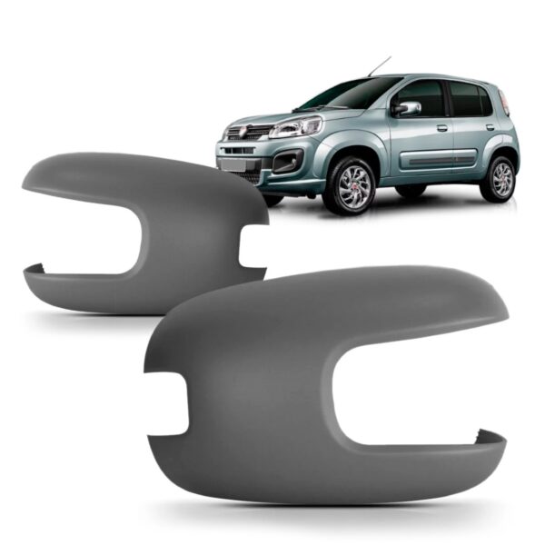 Par Capa De Retrovisor C/furo Sinaleira E Primer Uno 15 A 21