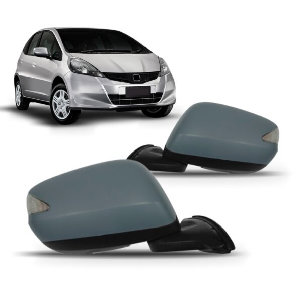 Par Retrovisor Eletrico Retratil Fit Com Pisca 2009 A 2014