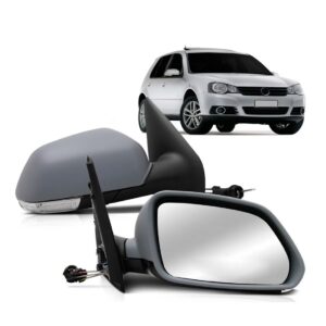 Par Retrovisor Golf 2008 2009 A 2013 C/ Controle C/ Pisca