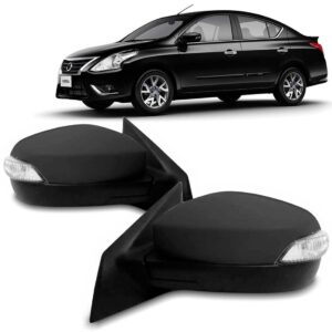 Par Retrovisor Eletrico Versa 2016 A 2019 C/ Sinaleira Largo