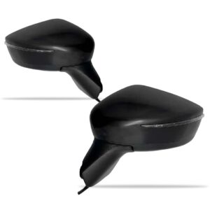 Par Retrovisor Elétrico Versa 20/22 C/ Sinaleira Capa Preta