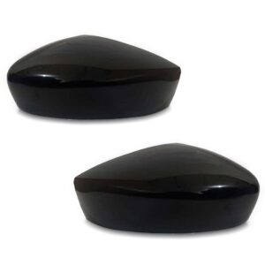 Par Capa Retrovisor Versa 2020 A 2022 S/ Furo Sinaleira Preto
