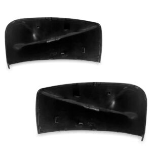 Par Capa Retrovisor Versa 2020 A 2022 S/ Furo Sinaleira Preto