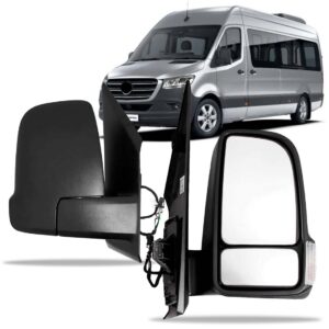 Par Retrovisor C/ Pisca Capa Texturizada Sprinter 20 A 22