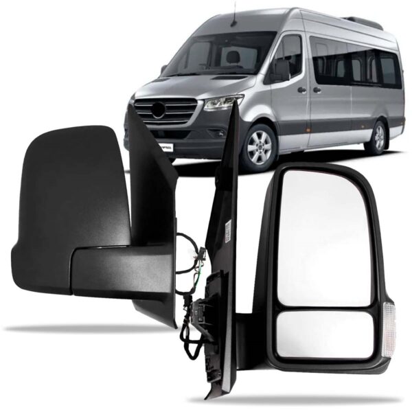 Par Retrovisor Elétrico Retrátil C/ Sinaleira Sprinter 20/22