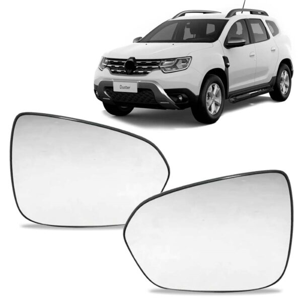 Par Lente Retrovisor C/ Aquecedor Ponto Cego Duster 21 A 22