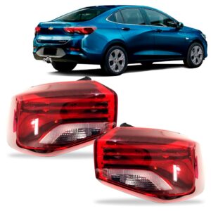 Par Sinaleira Traseira Onix 2020 A 2023 Sedan Canto Sem Led