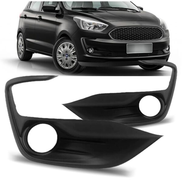 Par Moldura Milha Ka 2019 2020 2021 2022 Com Furo Preto