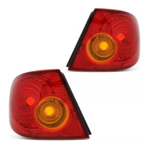 Par Sinaleira Traseira Canto Corolla 2003 A 2007 Ruby/ Âmbar Ambos Lados Ruby/âmbar
