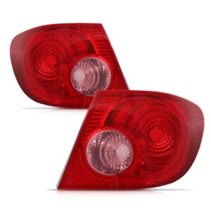 Par Sinaleira Traseira Canto Corolla 2003 A 2007 Ré Rosa