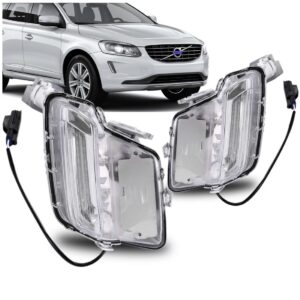 Par Farol Milha Para Volvo Xc60 2015 2016 2017 2018 Com Led