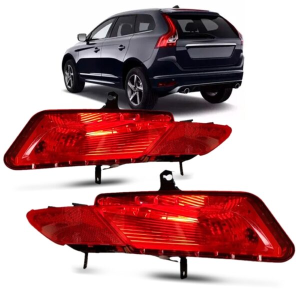 Par Sinaleira Refletor Parachoque Para Volvo Xc60 15/18 Vermelho