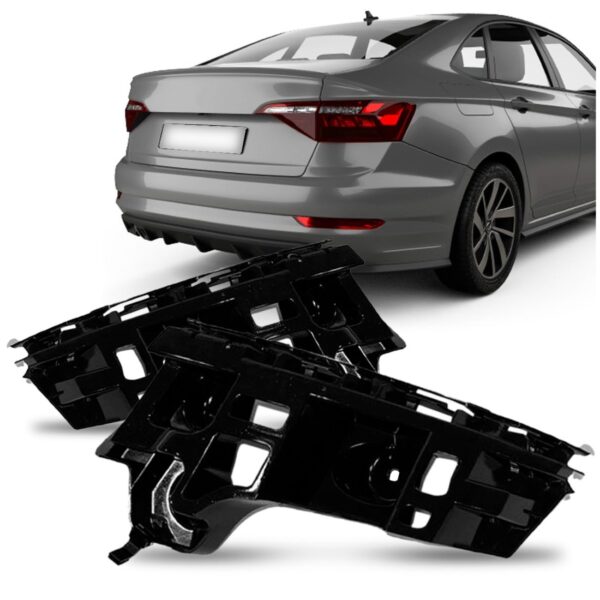 Par Suporte Guia Parachoque Traseiro Jetta 2019 2020 21 2022