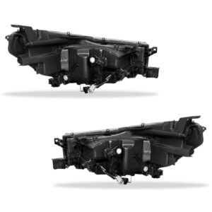 Par Farol Elétrico Cromado C/ Led Hilux 2020 A 2022 Pick-up