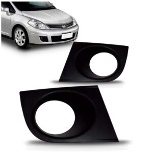Par Moldura De Milha Diantero Tiida 2011 2012 2013 Preto Ambos Os Lados