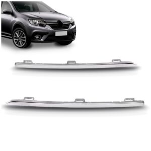 Par Friso Parachoque Dianteiro Cromado Sandero 2020 21 2022 Ambos Os Lados