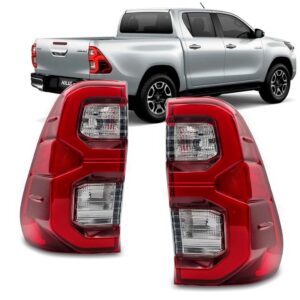 Par Sinaleira Traseira Hilux Pick-up 2021 2022 Com Led