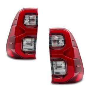 Par Sinaleira Traseira Hilux Pick-up 2021 2022 Com Led