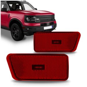 Par Lanterna Sinaleira Lateral Vermelho Bronco 2021 E 2022 Vermelho