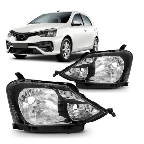 Par Farol Manual Para Etios 2017 A 2021 Mascara Negra