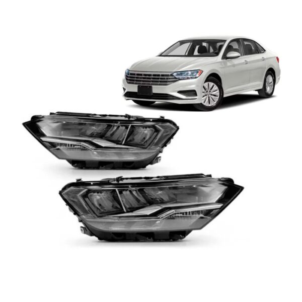 Par Farol Eletrico Para Jetta Sedan 2019 A 2022  Motor E Led