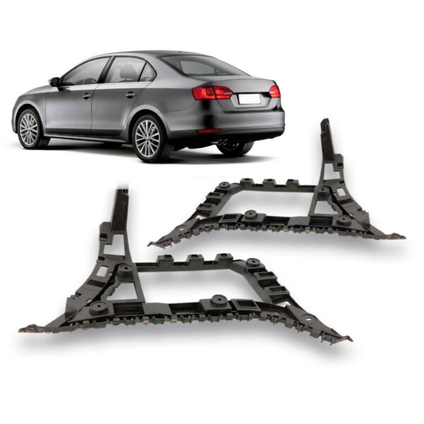 Par Suporte Guia Parachoque Traseiro Jetta 2011 A 2014