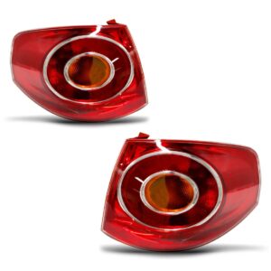 Par Lanterna Traseira Spacefox 2007 A 2010 Carcaça Vermelha Vermelho