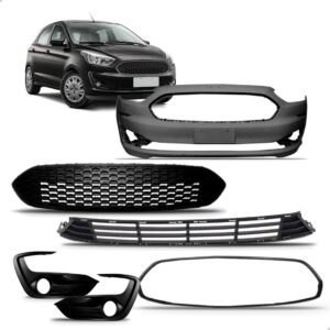 Kit Frente Parachoque Ford Ka 2019 Até 2022 Hatch 1a Linha Preto