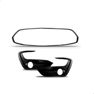 Kit Frente Parachoque Ford Ka 2019 Até 2022 Hatch 1a Linha Preto