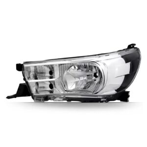 Par Farol Manual Elétrico Hilux 16 A 20 S/ Led Cromado/preto