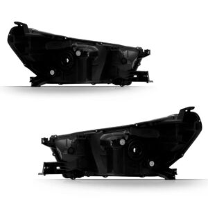 Par Farol Manual Elétrico Hilux 16 A 20 S/ Led Cromado/preto