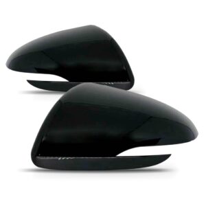 Par Capa Retrovisor Hb20 Com Furo Pisca 2020 A 2023 Preto