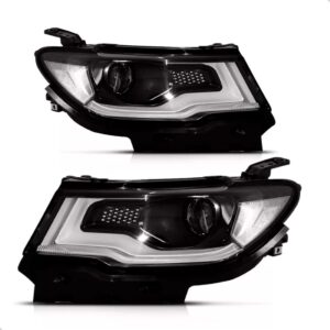 Par Farol Compass 17 A 21 Eletrico Com Motor Com Xenon E Led