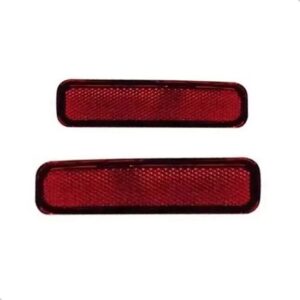 Par Refletor Parachoque Fiesta 2010 A 2014 Sedan Vermelha Vermelho