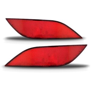 Par Refletor Parachoque T-cross 2019 2020 2021 2022 Vermelho