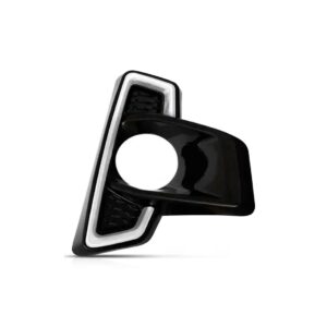 Par Moldura Milha Hilux Cs Chassi 2018 2019 2020 Black Piano Preto