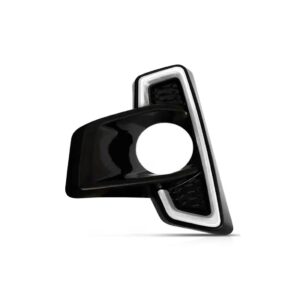 Par Moldura Milha Hilux Cs Chassi 2018 2019 2020 Black Piano Preto