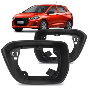 Par Aro Retrovisor Onix Hatch Sedan Plus 2020 2021 2022 2023 Preto