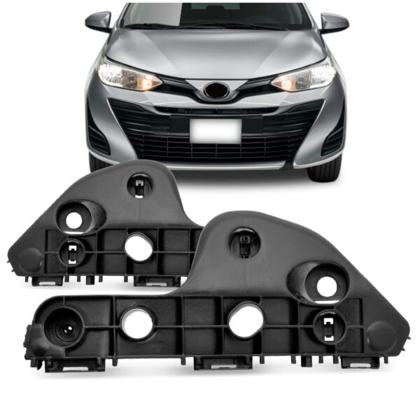 Par Guia Parachoque Dianteiro Yaris 2018 2019 20 21 22 2023