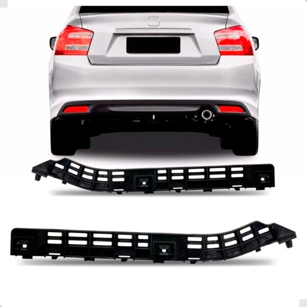 Par Suporte Guia Parachoque Traseiro Para Honda City 13 14