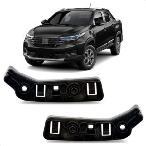 Par Guia Parachoque Dianteiro Para Fiat Strada 2020 A 2023