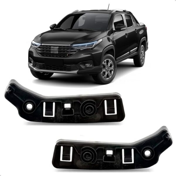 Par Guia Parachoque Dianteiro Para Fiat Strada 2020 A 2023