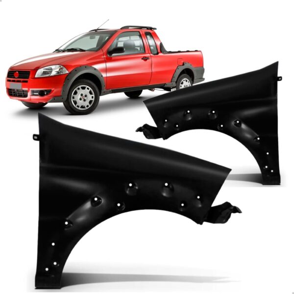 Par Paralama Para Fiat Strada Working 2009 A 2014
