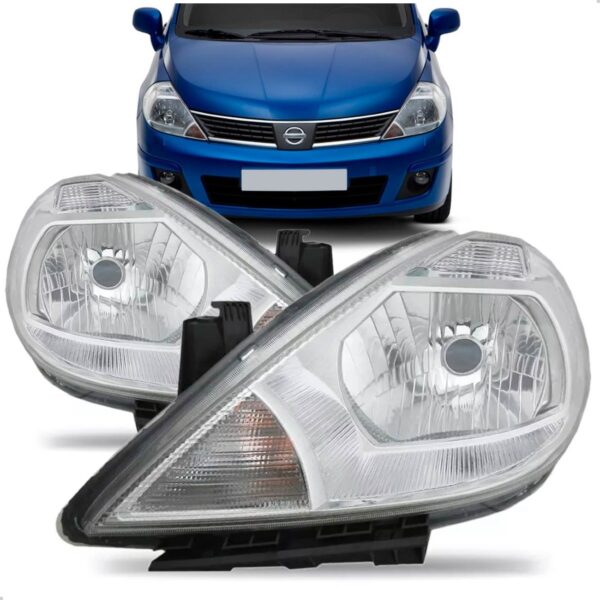 Par Farol Tiida 2007 08 2009 10 11 12 2013 Sinaleira Cristal