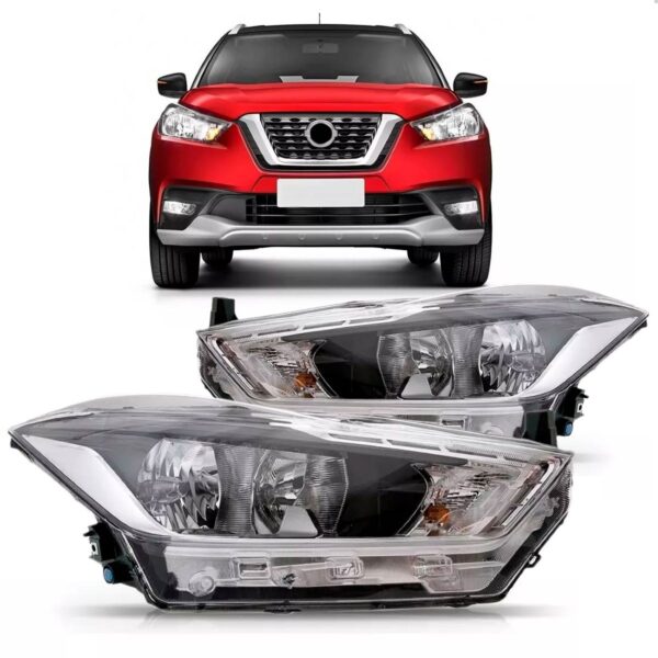 Par Farol Kicks 2017 A 2021 Com Motor Sem Projetor Sem Led