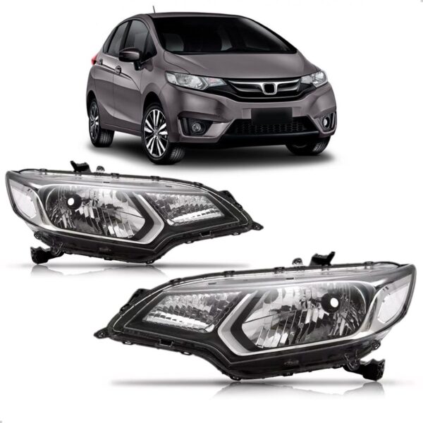 Par Farol Fit 2014 15 16 17 18 19 20 2021 Eletrico Com Motor