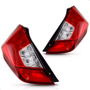 Par Lanterna Traseira City 2012 2013 2014 Com Soquete Vermelho