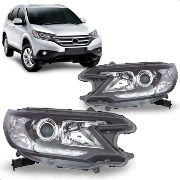 Par Farol Crv 12 2013 14 2015 Eletrico Com Motor Com Projeto