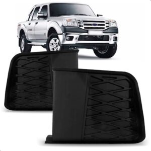 Par Tela Frontal Central Parachoque Dianteiro Ranger 09 A 12 Preto