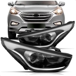 Par Farol Eletrico Manual Ix35 16 17 18 19 20 21 22 Com Led